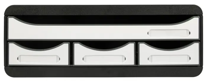 Module de classement Toolbox 4 tiroirs Glossy - Blanc brillant