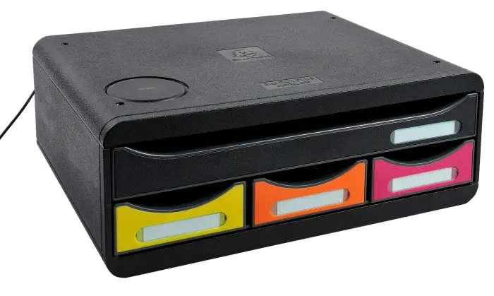 Module de classement Toolbox QI chargeur de batterie - 4 tiroirs Iderama - Arlequin
