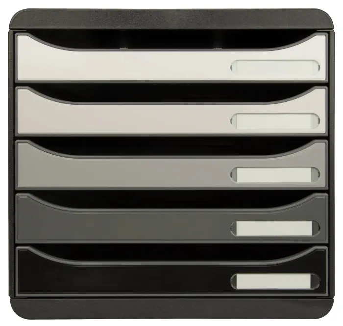 Module de classement Big Box Plus 5 tiroirs Shades of Grey - Nuances de gris