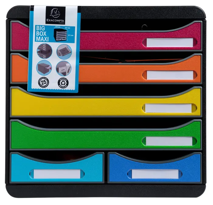 Module de classement Big Box Maxi 6 tiroirs Iderama - Arlequin