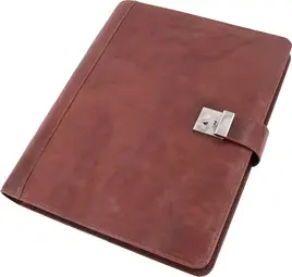 Alassio Porte-documents avec serrure, cuir Hunter, marron