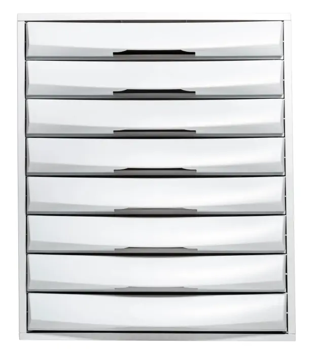 Module de classement The Sytem 8 Office 8 tiroirs - Gris lumière