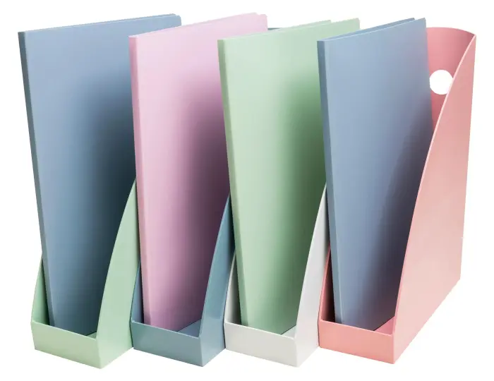 Set de 4 Porte-revues Mag-Cube Autentik - Couleurs assorties