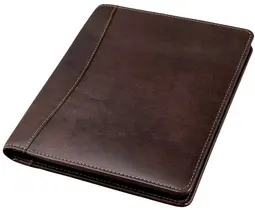 Alassio Conférencier "MONACO", A5, cuir, marron foncé