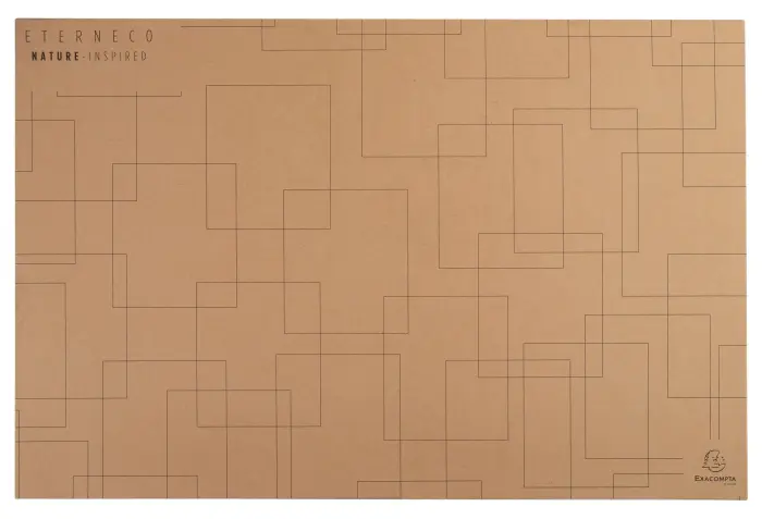 Sous-mains en carton Eterneco - Brun motifs géométriques