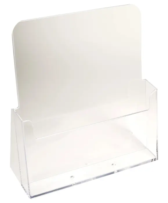 Distributeur de prospectus 1 compartiment A4 - Cristal