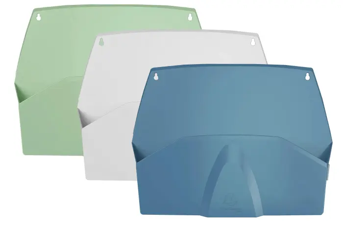 Set de 3 compartiments trieurs muraux horizontaux Autentik - Couleurs assorties