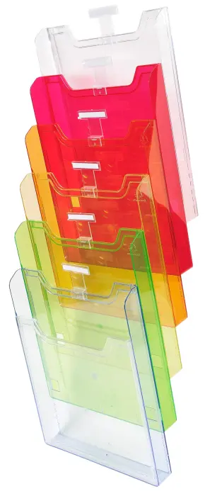 Trieur mural modulable vertical 6 compartiments A4 - Arlequin