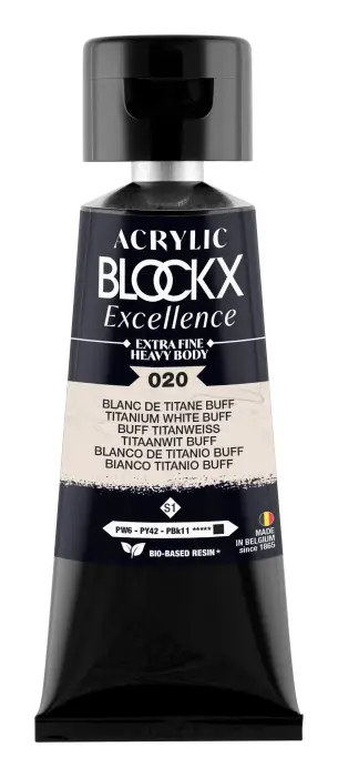 Peinture acrylique extra-fine fine tube 75ml - Blanc de titane buff - New