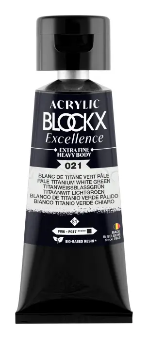 Peinture acrylique extra-fine fine tube 75ml - Blanc de titane vert pâle - New