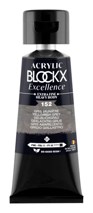 Peinture acrylique extra-fine fine tube 75ml - Gris jaunâtre - New