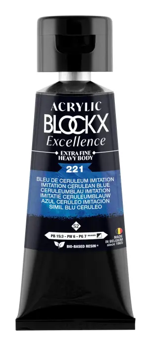 Peinture acrylique extra-fine fine tube 75ml - Bleu de ceruleum (imitation) - New