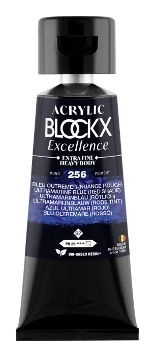 Peinture acrylique extra-fine fine tube 75ml - Bleu outremer (nuance rouge) - New