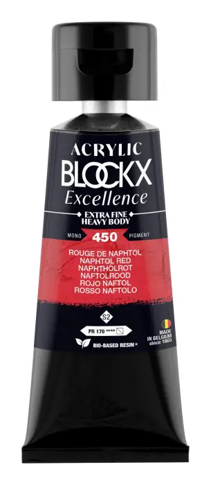 Peinture acrylique extra-fine fine tube 75ml - Rouge de Naphtol - New