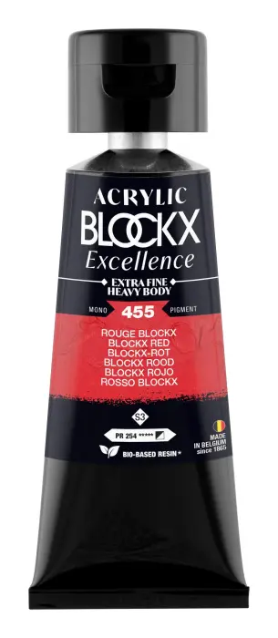 Peinture acrylique extra-fine fine tube 75ml - Rouge blockx - New