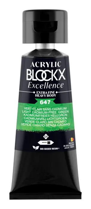 Peinture acrylique extra-fine fine tube 75ml - Vert clair sans cadmium - New