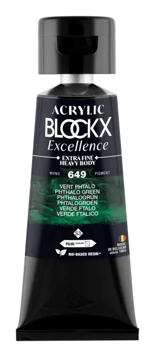 Peinture acrylique extra-fine fine tube 75ml - Vert phtalo - New