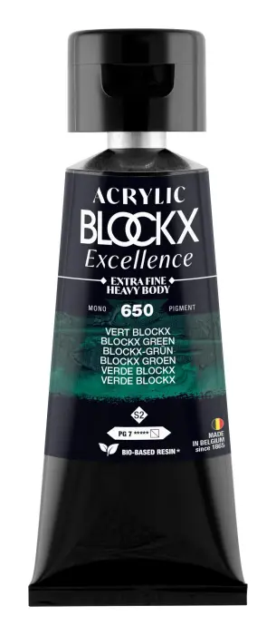 Peinture acrylique extra-fine fine tube 75ml - Vert blockx - New