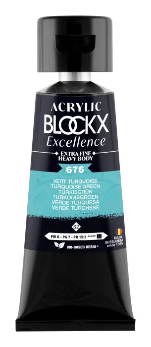 Peinture acrylique extra-fine fine tube 75ml - Vert turquoise - New