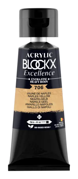 Peinture acrylique extra-fine fine tube 75ml - Jaune de Naples - New
