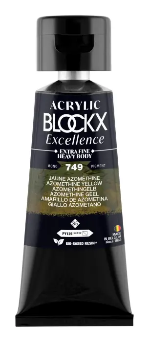 Peinture acrylique extra-fine fine tube 75ml - Jaune azométhine - New