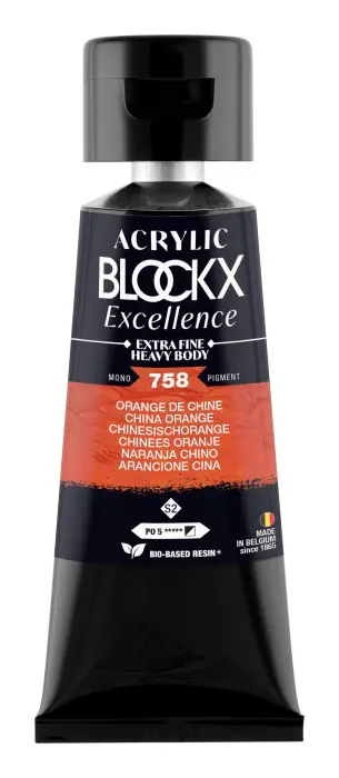 Peinture acrylique extra-fine fine tube 75ml - Orange de Chine - New