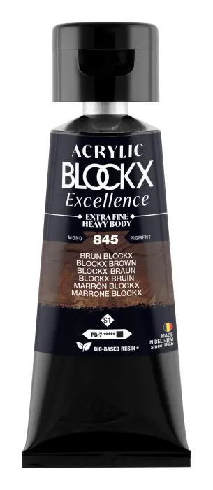 Peinture acrylique extra-fine fine tube 75ml - Brun BLOCKX - New