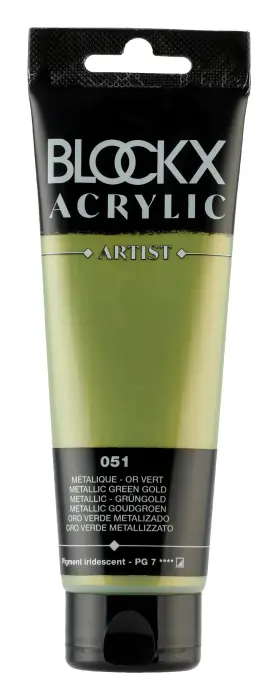 Peinture acrylique fine tube 120ml - Vert métallisé