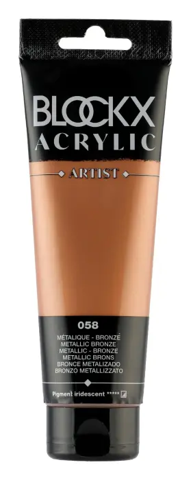 Peinture acrylique fine tube 120ml - Bronze métallisé