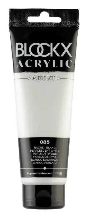 Peinture acrylique fine tube 120ml - Blanc nacré