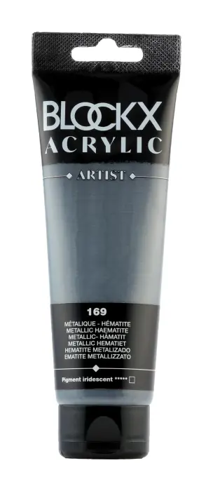Peinture acrylique fine tube 120ml - Hématite métallisé