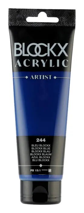 Peinture acrylique fine tube 120ml - Bleu blockx