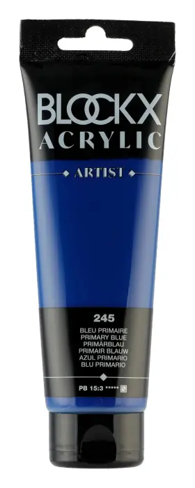 Peinture acrylique fine tube 120ml - Bleu primaire