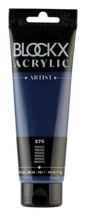 Peinture acrylique fine tube 120ml - Indigo