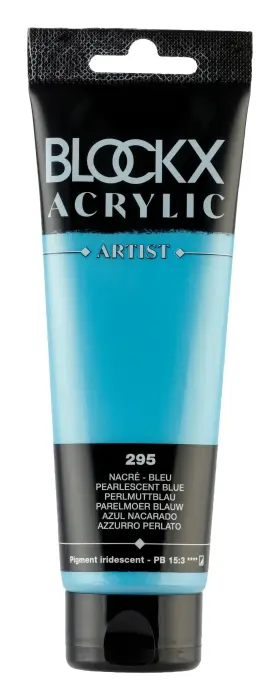 Peinture acrylique fine tube 120ml - Bleu nacré