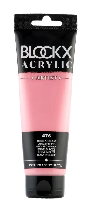 Peinture acrylique fine tube 120ml - Rose anglais
