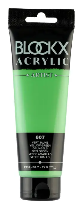 Peinture acrylique fine tube 120ml - Vert Jaune