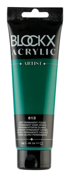Peinture acrylique fine tube 120ml - Vert permanent foncé