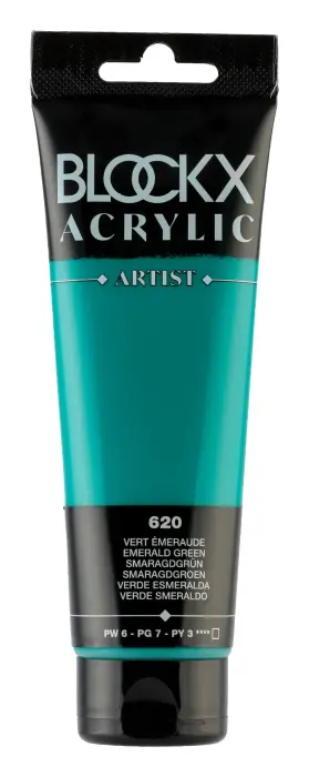 Peinture acrylique fine tube 120ml - Vert émeraude