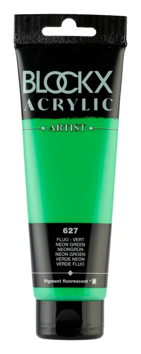 Peinture acrylique fine tube 120ml - Vert fluo