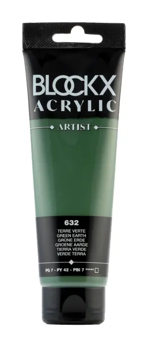 Peinture acrylique fine tube 120ml - Terre verte