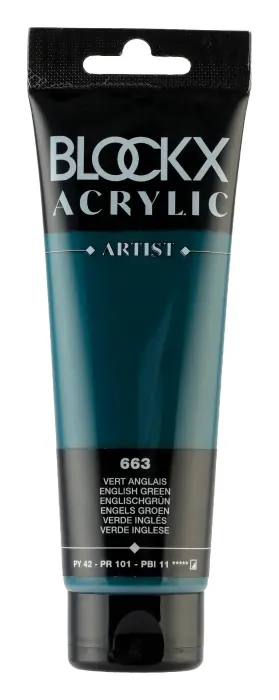 Peinture acrylique fine tube 120ml - Vert anglais