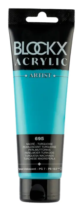 Peinture acrylique fine tube 120ml - Turquoise nacré