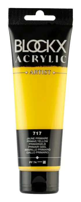 Peinture acrylique fine tube 120ml - Jaune primaire