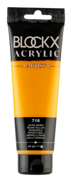 Peinture acrylique fine tube 120ml - Jaune indien