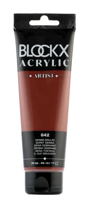 Peinture acrylique fine tube 120ml - Sienne brûlée