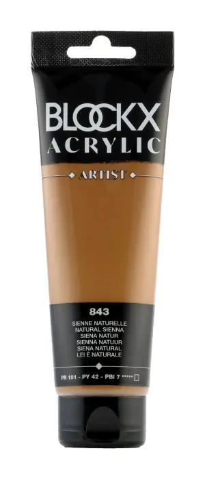 Peinture acrylique fine tube 120ml - Sienne naturelle