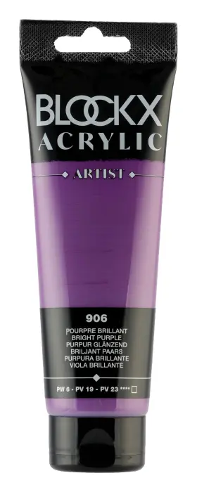 Peinture acrylique fine tube 120ml - Pourpre brillant