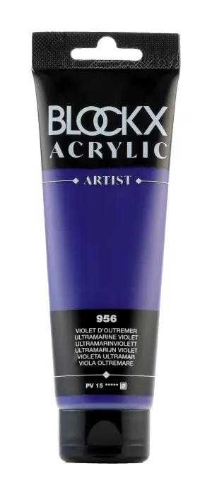 Peinture acrylique fine tube 120ml - Violet d'outremer
