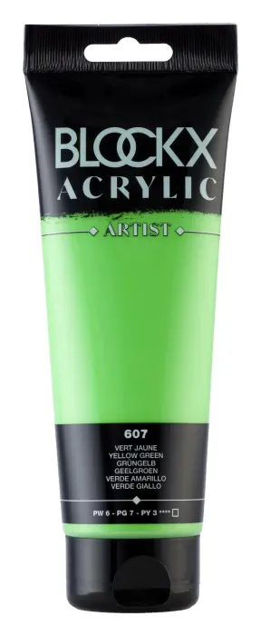 Peinture acrylique fine tube 250ml - Vert Jaune